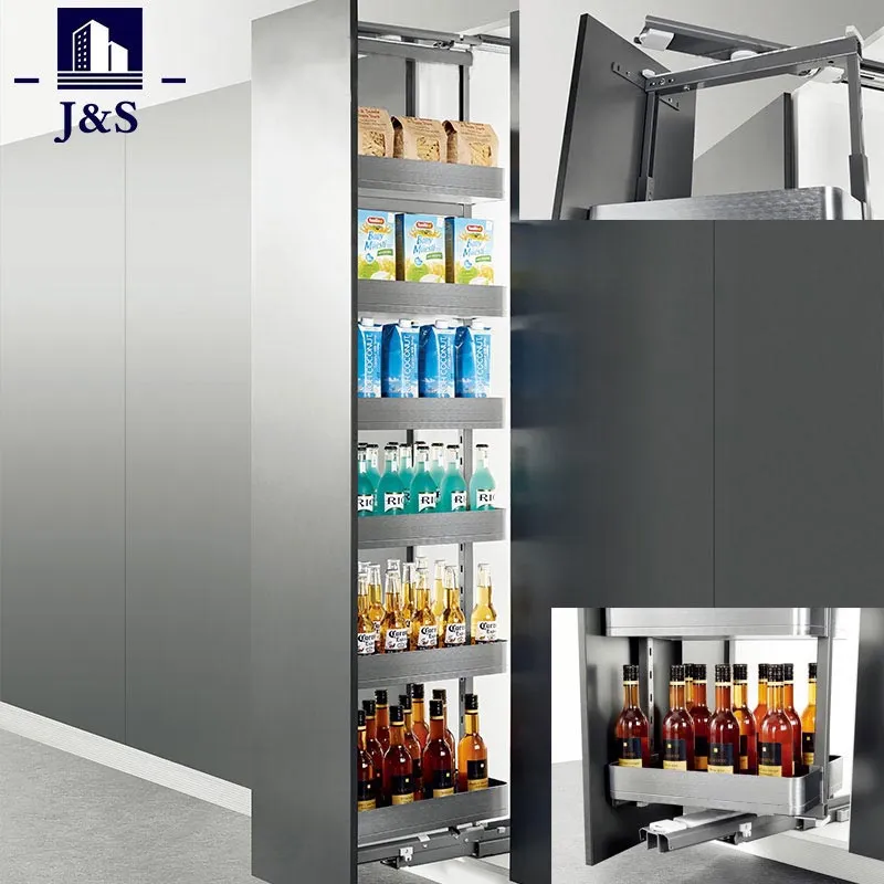 Ist der ausziehbare Pantry-Organizer mit Soft-Close-Funktion eine ideale Option für die Aufbewahrung in der Küche?